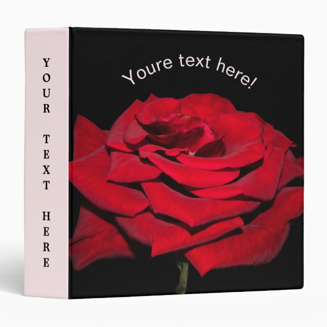 Red Rose - Black Binder (Front/Spine)