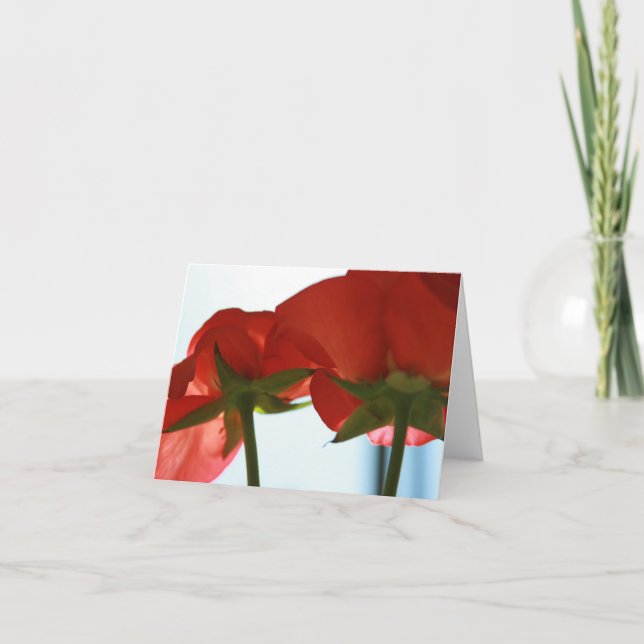 Red Rose Bottom Card (Front)