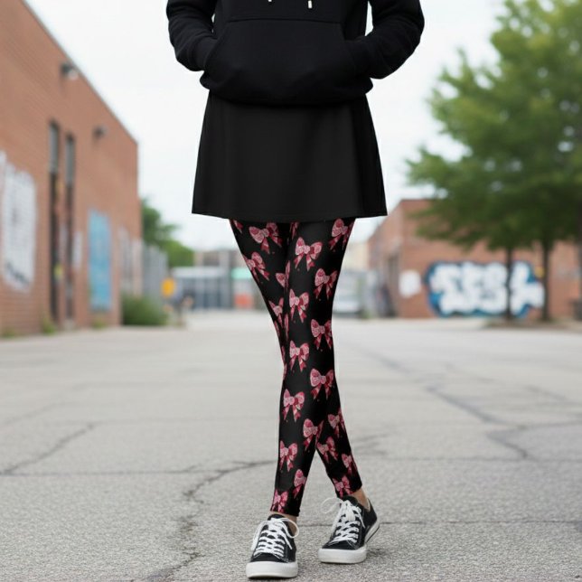 Red Rose Bows Leggings (Creator Uploaded)