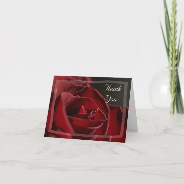Red Rose Bridesmaid Thank You (Front)
