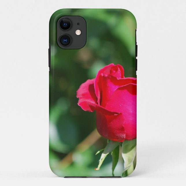Red Rose Bud Case-Mate iPhone Case (Back)