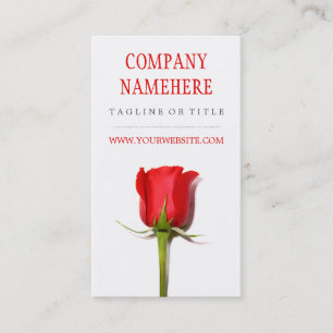 Red Rose Business Card