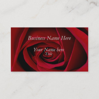 Red Rose Business Cards