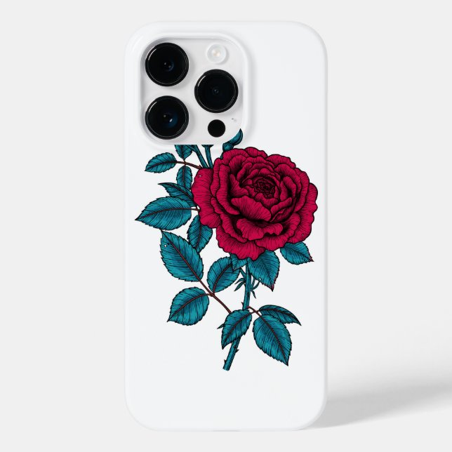 Red rose Case-Mate iPhone case (Back)