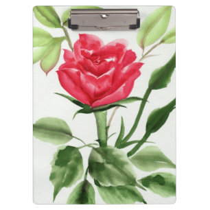 Red Rose Clipboard