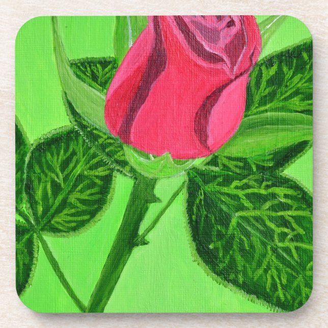 Red Rose Coaster (Front)