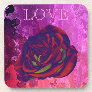 Red Rose Coaster