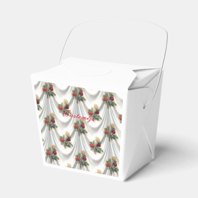 Red rose curtain Thunder_Cove Favor Box (Front Side)
