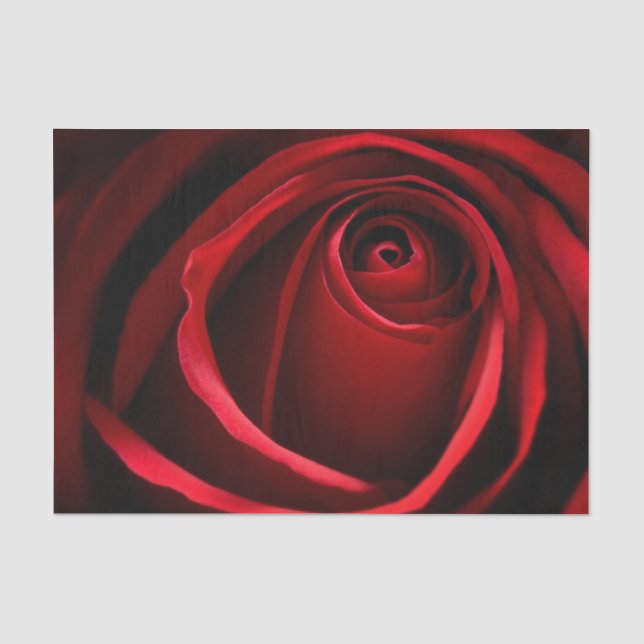 Red Rose Custom 10lb Tissue Paper (Front)