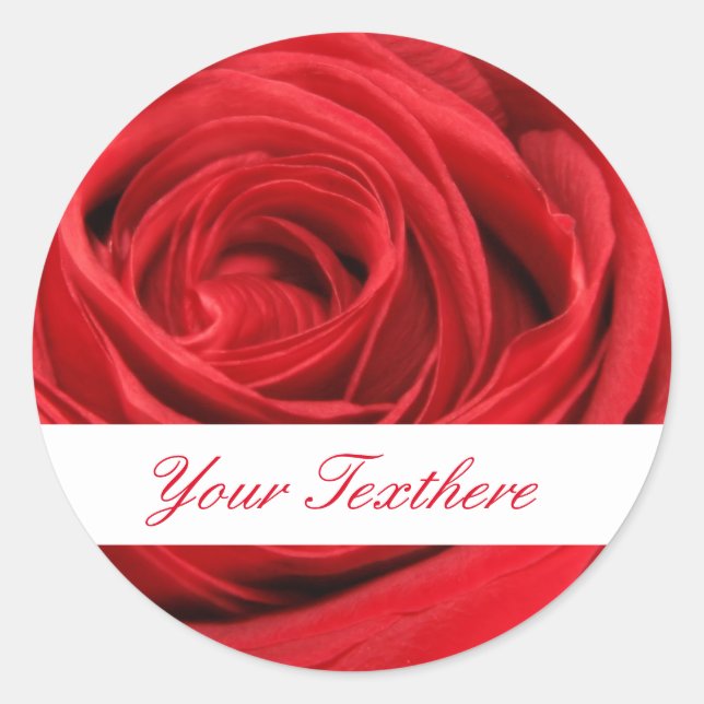 Red Rose Custom Stickers (Front)