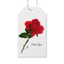 Red Rose Customized  Gift Tag