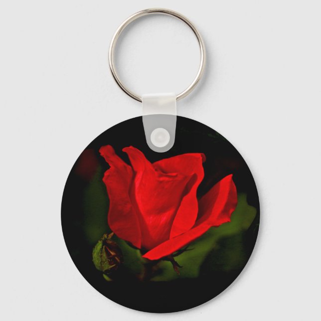 Red Rose - Dark Passion Keychain (Front)