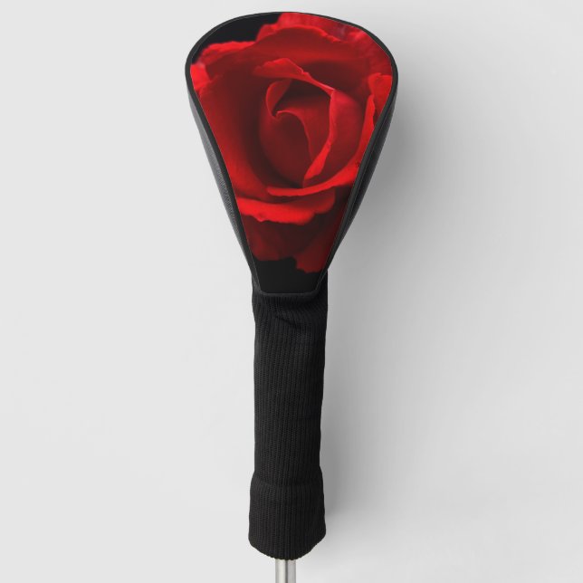 Red Rose dcm Golf Head Cover (Front)