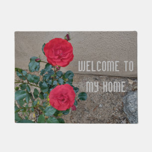 Red Rose Doormat