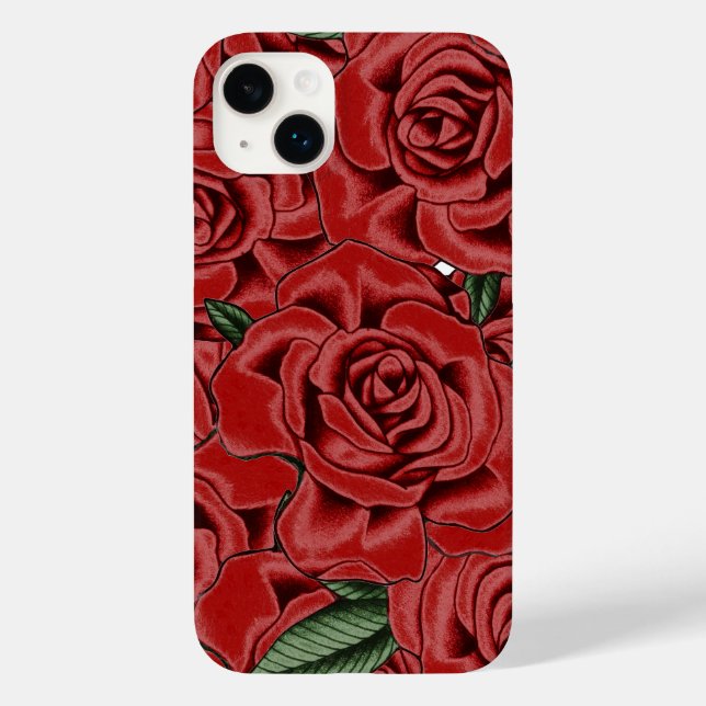 Red Rose Elegance Case-Mate iPhone Case (Back)