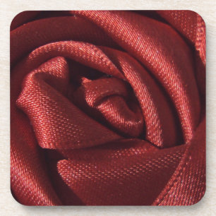Red Rose Floral Coaster