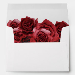Red Rose Floral Envelope