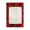 Red Rose Floral Wedding RSVP