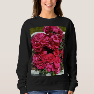 Red Rose Floral Women's Sweatshirt
