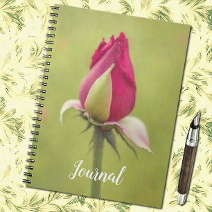 Red Rose Flower Art Journal Notebook