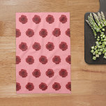 Red Rose Flower Seamless Pattern on Kitchen Towel<br><div class="desc">Seamless pattern of Red rose flower printed on kitchen towel. Floral design kitchen towel for lovers of flowers or nature.</div>