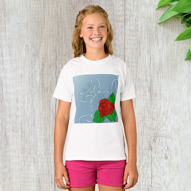 Red Rose Girls T-Shirt (Creator Uploaded)