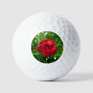 RED ROSE  GOLF BALLS