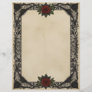 Red Rose Goth Letterhead