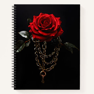 Red Rose in Chains Notebook