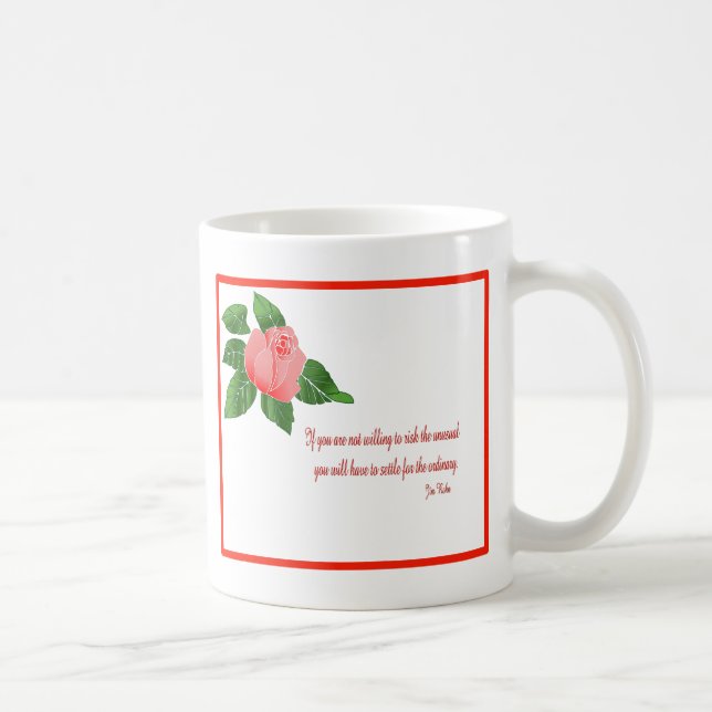 Red rose inspiration coffee mug (Right)