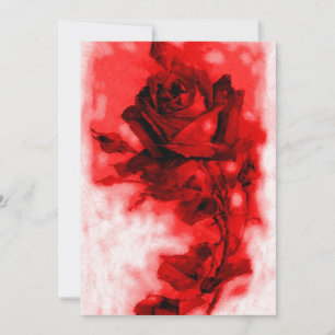 Red Rose Invitation / Announcement