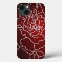 Red Rose iphone 13 case