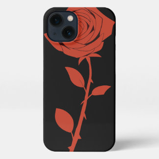 Red rose iPhone 13 case