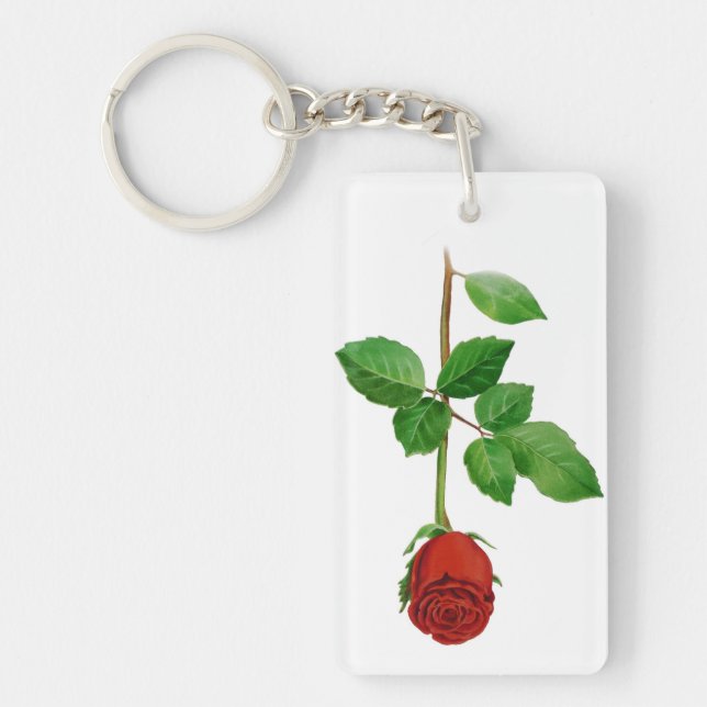 Red Rose Key Chain (Front)