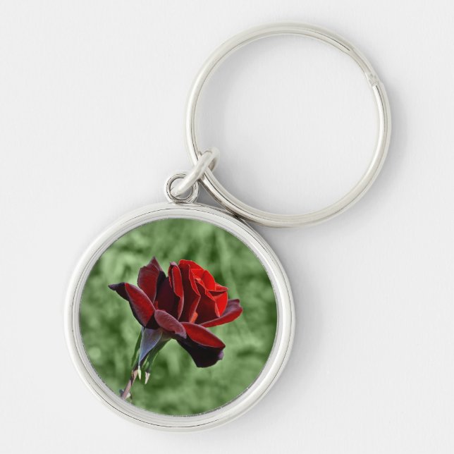 Red Rose Keychain (Front)