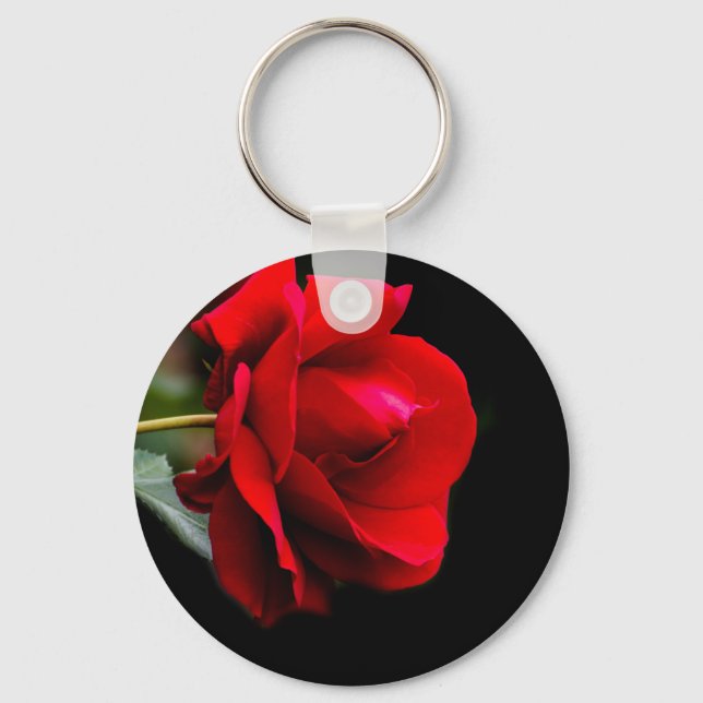 Red rose keychain (Front)