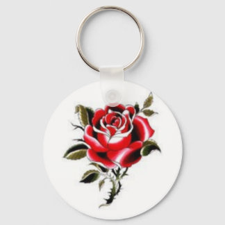 red rose keychain