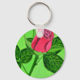 Red Rose Keychain