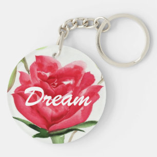Red Rose Keychain