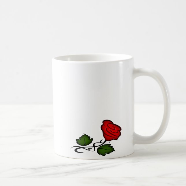 Red Rose Kiss kash002 Coffee Mug (Right)