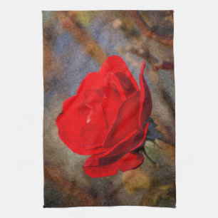 Red Rose Kitchen Towel
