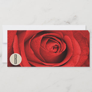 Red Rose Kraft Rustic Glam Modern Gift Certificate