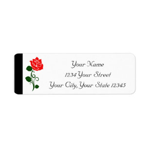 Red Rose Label