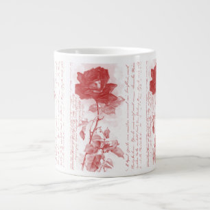 Red Rose Large Coffee Mug