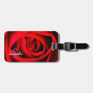 Red Rose Luggage tag