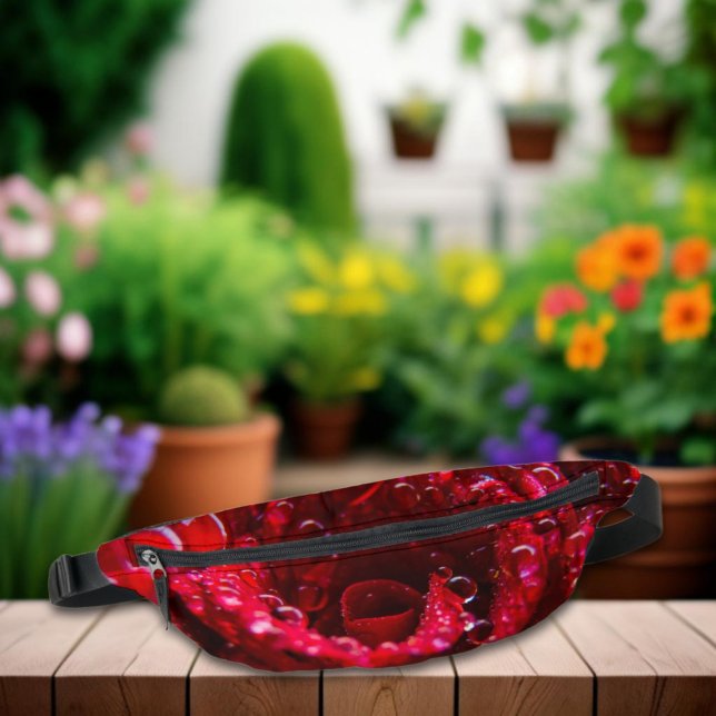 Red Rose Macro Photography Botanical Fanny Pack (Creator Uploaded)