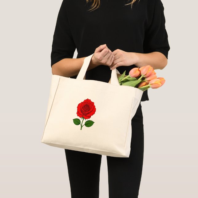 Red Rose Mini Tote Bag (Front (Product))