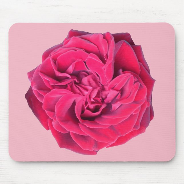 Red Rose Mouse Pad (Front)