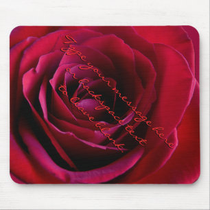 Red Rose Mousepad Personalized Red Rose Mousepad