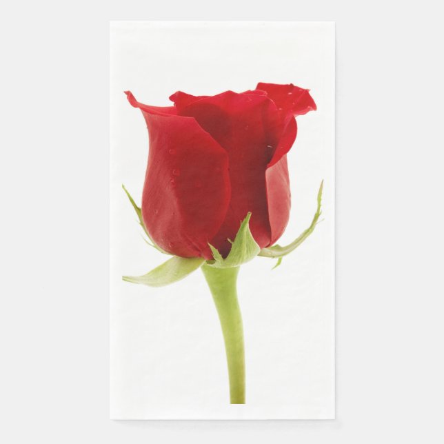 Red rose napkin (Front)